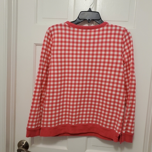 Talbots CHECK Sweatshirt Top Size Small Petite, Casual, Comfy And Colorful - Picture 8 of 9